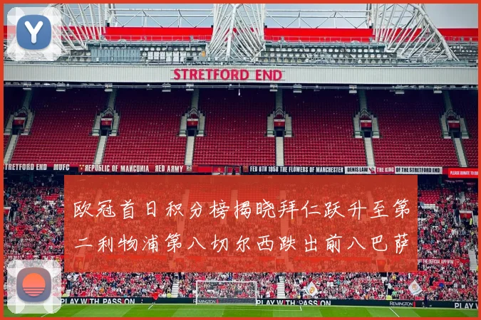 欧冠首日积分榜揭晓拜仁跃升至第二利物浦第八切尔西跌出前八巴萨暂列第十四